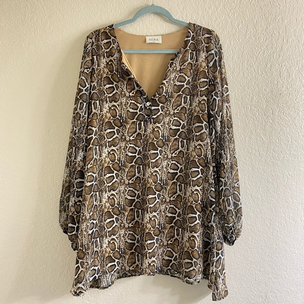 Aura Giraffe Print Dress
